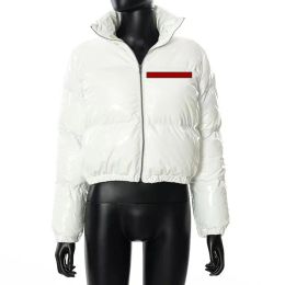 Veste de styliste pour femmes, manteaux en duvet, vestes bouffantes, manteau d'hiver en cuir imperméable, parkas courtes