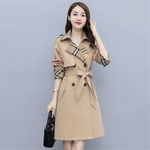 Designer Femmes Veste Automne Trench Femmes Jacquard Matelassé Col En Cuir À Manches Longues Coupe-Vent Vêtements Pour Femmes Manteau Solide Outwear Longueur Pardessus