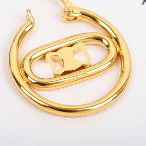 Designer dames sieraden oorbellen c 18k gouden mode dames westerse bruiloft sieraden feestfestival oorringstudies met doos 2023