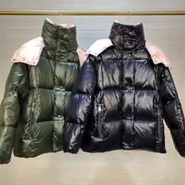 Designer Dames Down Jackets Frankrijk Brand Hooded Winter Lagen geborduurde brief Badge jas Parkas