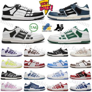Designer Femmes Hommes Chaussures de sport Skelet Bones Runner Femmes Hommes Baskets de sport Skel Top Low Casual Chaussures Véritable Cuir Lace Up Trainer Basketball Chaussures