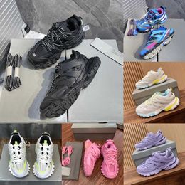 Designer Femmes Hommes Chaussures Track 3 3.0 Baskets Baskets De Luxe Triple Noir Blanc Rose Bleu Orange Jaune Vert Tess.s. Chaussures de sport Gomma Tracks taille 35-45