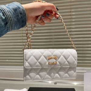 Designer Femmes Mini Sac à Bandoulière En Cuir Diamant Découpe Matériel Boucle En Métal Matelasse Chaîne De Luxe Sac À Main Bandoulière Sac Caviar Sacs Enveloppe Sacs 18cm