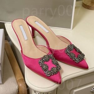 Designer Femmes Sandales Strass Robe Chaussures De Mariage Sandale Chaussure De Fête Pompes À Talons Carrés Embellis Lady Chaussures À Talons Hauts