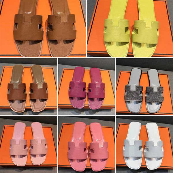 Sandalias de diseñador para mujer, chanclas planas, zapatillas de playa para mujer, zapatillas de cuero para verano, piel de cocodrilo, fiesta, boda