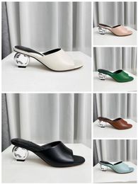 Diseñador Sandalias para mujer Zapatillas Flip Flops Lujo Plano Grueso Fondo Bordado Impreso 35-43
