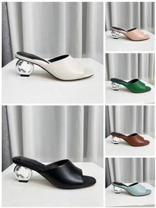 Sandales de créateur pour femmes, pantoufles, tongs de luxe, fond plat et épais, broderie imprimée 35-43