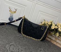 Designer dames schoudertas luxe Easy Pouch On Strap handtassen reliëf bloem letter Empreinte lederen mini-keten make-up tassen dames