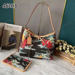 Designer Womens Sacs d'épaule Carryall Mm PM Tote Vintage Carry All Hobo Wallet Fashion Lady Bowknot Coin Purse Hands Sacs Flower Satchel