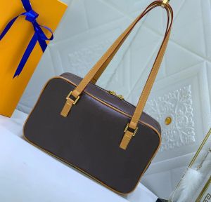 Sacs à bandoulière pour femmes de créateurs de luxe Vintage Cite sacs à main de qualité supérieure fleurs en cuir lettre sac pour appareil photo dames originales pochette sous les bras maquillage de mode