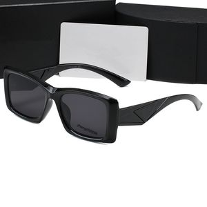 Designer dames kleine vierkante gepolariseerde zonnebril rechthoekig frame lens met logo merk heren pilotenzonnebril UV400 vakantie dating bril met doos 992