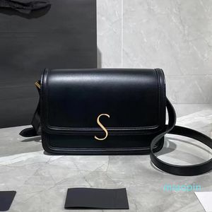 Bolso de mensajero solferino de diseñador para mujer Bolsos de mano de 2 tamaños Bolsos de embrague de cuero de vaca para hombre Bolso de viaje de hombro cruzado con tapa de diseñador