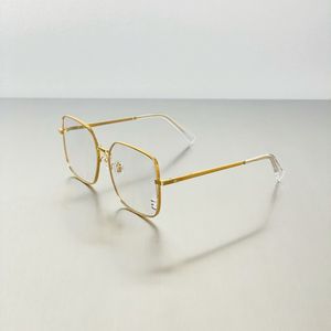 Lunettes de soleil carrées à monture dorée pour femmes, de luxe, à la mode, UV400, classiques