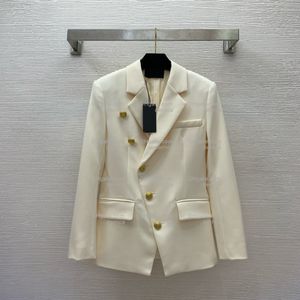 Designer Womens Suits Blazers Jacket Coat Woman Tide Brand rétro Blanc Black Black Series Suit Top