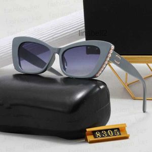 Designer des lunettes de soleil pour femmes mode Cateye Sunglasses Perle Casual Goggle 6 couleurs 8o06