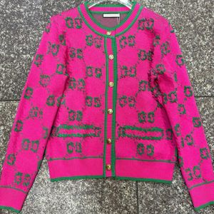 Pulls pour femmes de créateurs Cardigan Veste à tricoter Mode Pull Haut de gamme Pull Jacquard Pur coton Automne Hiver Lettre Tricots Manteaux pour femmes de haute qualité