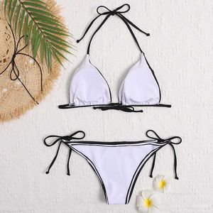 Designer dames badmode zomer strandkleding metalen bikini's Designer string biquinis merk Braziliaanse micro bikini sets sexy tweedelige badpak roze badmode met tag F