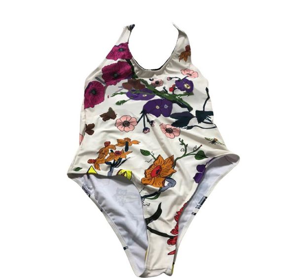 Diseñador para mujer traje de baño mujer bikini verano mujer diseñador floral estampado de letras traje de baño dama sexy moda traje de baño push up abrigo maduro ropa de playa sin espalda halter