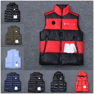 Designer Mens Gilets Femmes Luxe Broderie Badge Épaissie Chaud Vers Le Bas Gilet Débardeur Couple Lâche Casual Hiver Puffer Gilet Manteau Top Gilet Taille 1/2/3/4/5