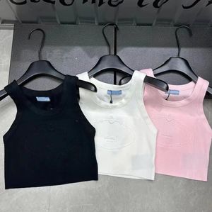 Designer Womens Tank Tops T-shirts Zomer Vrouwen Tops Tees Crop 3d brief Sexy Off Schouder Zwart Casual Mouwloos Backless Top Shirts