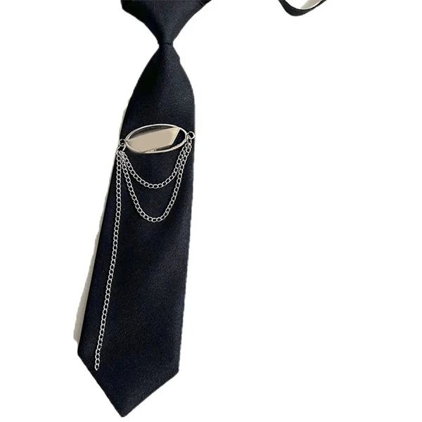 Corbatas de diseñador para mujer, corbata de cadena clásica para hombre, pajarita versátil Unisex, accesorios para corbata de moda