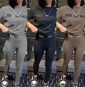 Designer dames tracksuits silm broek pak twee stukken jogger set 2024 nieuwe letters bedrukte panty's met korte mouwen zweetpakken 3 kleuren mode kleding 5647