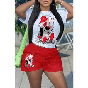 Designer Womens Tracksuits Summer 2 pièces Sports Terbes 3xl Lettre imprimée T-shirt et shorts de jogging