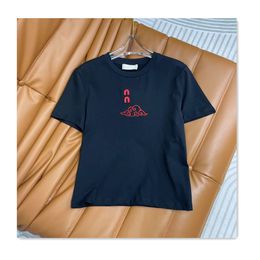 concepteur femmes t-shirt été t-shirts mode pur coton lettre broderie nuage imprimé slim fit t-shirt haute qualité sport décontracté polyvalent tandis que les femmes t-shirts