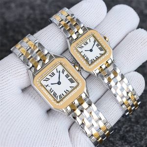 Designer Womens Watch Mens Watches Gold Gold Square Montre Homme kijkt van hoge kwaliteit Montre Orologio roestvrijstalen kwarts polswatch Sapphire XB017 B4