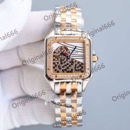 designer womenwatch panthere montre superclone diamant complet femmes montres plus haute version quartz uhren ice out reloj montre buste vers le bas cater luxe FYD0