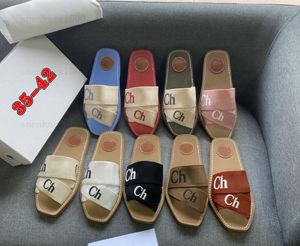 sandales boisées de designer pantoufles de grande taille pour femmes sandales multicolores pantoufles imprimées de lettres blanc noir rose bleu beige marron sandales de plage d'été pour femmes chaussures