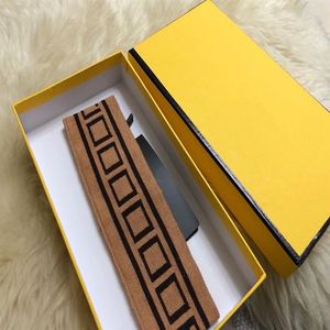 Diademas de lana de diseñador Moda Mujer Hombre Invierno Cálido Carta marrón Diadema Niñas Bandas elásticas para el cabello Bufanda Accesorios para pelos Gift250A