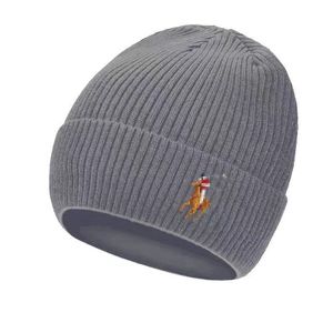 Designer wollen gebreide muts Dames Polo geborduurde hoed Beanie cap Winter warme muts voor mannen verjaardagscadeau hoed verjaardagscadeau