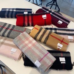 Designer wollen geruite sjaals sjaal klassieke Britse geruite kwastje halskleding voor mannen en vrouwen