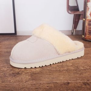 laine de créateur pantoufles hiver chaussons diapositives neige mocassins éraflures en caoutchouc peluche intérieur classique antidérapant hommes femmes baskets de sport trai