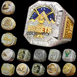 Designer World Basketball Championship Ring Set Luxury 14K Gold 2023 Nuggets Jokic Champions Anneaux pour hommes bijoux pour hommes en diamant Star Diamond Sport