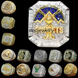 Designer Championnat du monde de basket-ball Bague de luxe 14K Gold Nuggets JOKIC Champions Anneaux pour hommes Femmes Star Diamond Sport Bijoux