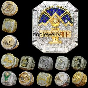 Designer World Basketball Championship Ring Set Luxe 14K Gold Nuggets Team JOKIC Champions Ringen voor Heren Dames Star Diamond Sport Sieraden