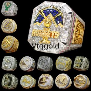Designer Championnat du monde de basket-ball Bague de luxe 14K Gold Nuggets Team JOKIC Champions Anneaux pour hommes Femmes Diamant Sport Bijoux