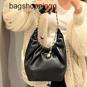 Designer Wrinkle Bag Tote Spanje Squeeze Chain Toes Schoudertassen Soft Girl Women onderarm Garbage Crossbody 2024 Nieuwe koeienhuid jiwo