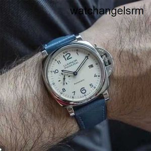 Designer Polshorloge Panerai Zwitserse stoere man Leisure Kalender Glow-in Diving Sports Grote horloge voor mannen Luminorserie PAM00906 Witte Dial Watch by 42mm