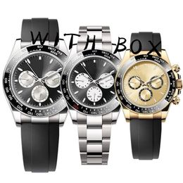 Reloj de pulsera de diseño, reloj de pulsera para hombre, reloj de lujo, reloj de pulsera automático para hombre, 40 mm, se puede comprar con espejo de zafiro, todo acero inoxidable Montello moissanite