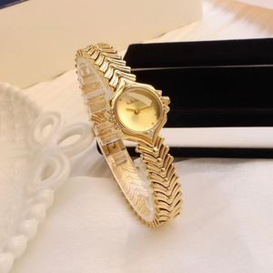 Montres-bracelets de styliste pour femmes, couleur or, étanche, cercle rond, rétro, mouvement à Quartz, élégant, cadeau de fête, nouvelle collection