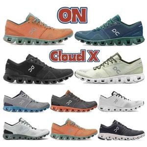 Diseñador X Runnings On Shoes Federer Designer Hombres Mujeres Zapatillas de deporte con cojín Entrenamiento Zapato de entrenamiento cruzado negro blanco Aloe Ligero Amortiguador sne