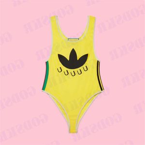 Diseñador Bikini amarillo para mujer One Piece trajes de baño de moda Traje de baño Summer Summer Summer