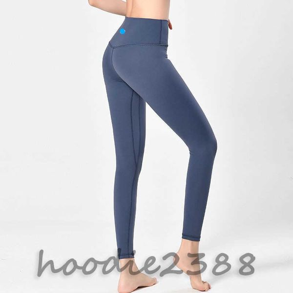 Pantalons de yoga de créateurs, gris foncé et autres couleurs, Lu Leggings Yoga longueur aux genoux leggings de gymnastique pour femmes taille haute élastique fitness femmes sports de plein air