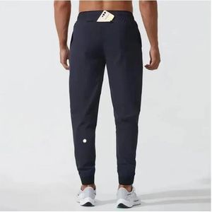 Designer Yoga Pants ll Men Jogger lange broek sport outfit snel droge trekstring gym zakken trainingsbroek broek heren casual elastische taille fitness