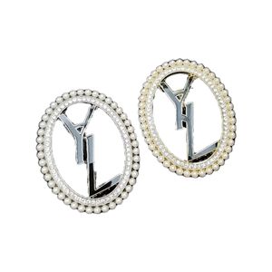 Designer ysls broches broches mode ont la lettre sampon perle de luxe féminine de rue monogramme marque marque vintage style romantique cadeau bijoux broche