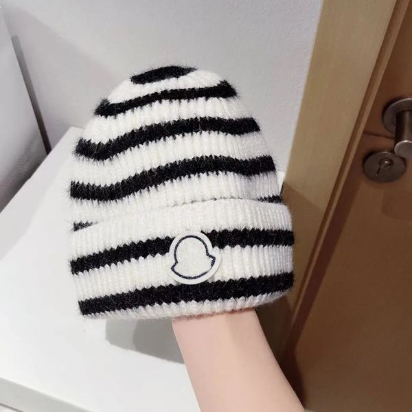 Chapeau de créateur zèbre tricoté, chapeau en laine, adapté à un usage en automne et en hiver, coupe-vent, résistant au froid, chaud et cadeau pour les amoureux ou les personnes âgées