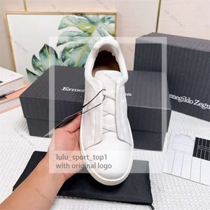 Ontwerper Zegna schoenen Heren Casual schoenen Bedrijf Casual Sociaal huwelijksfeest Kwaliteit Leer Lichtgewicht Dikke dikke sneakers Formele trainers Maat 38-45 583